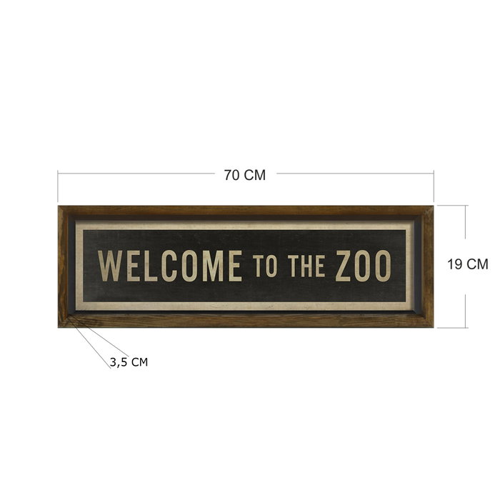 Wallity Cuadro decorativo enmarcado KZM412 de 19 x 70 cm